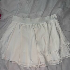 Lululemon Athletica White Skater Mini Skirt